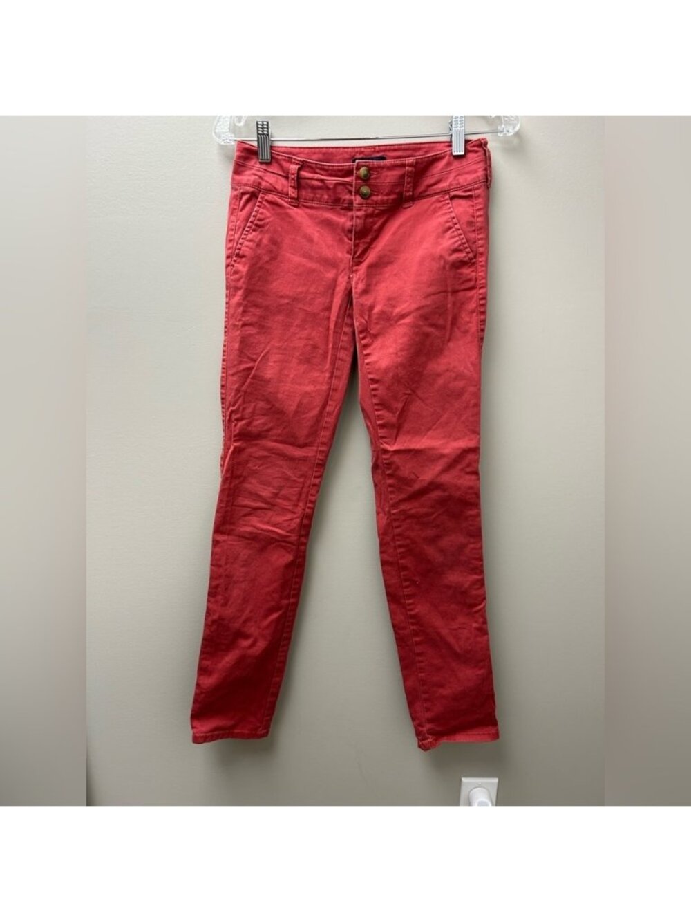 American Eagle Women’s Stretch Red Skinny Pants